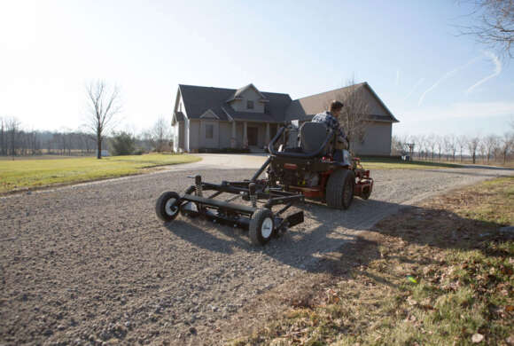 Pull Behind Gravel Grader For Lawnmowers ABI Gravel Grader For Rural Property Owners